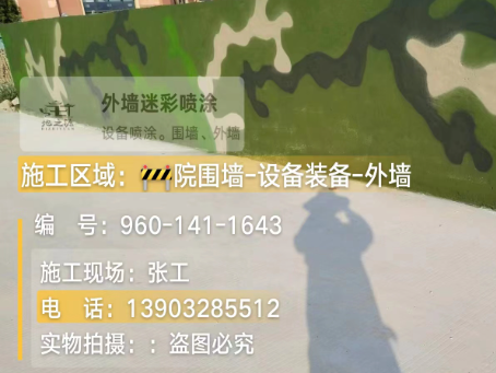 巴音郭楞 迷彩漆喷涂价格（按平方米计费）